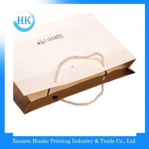 Gloss lamination paper bag with handle 