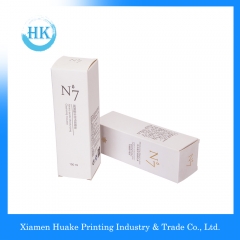 White long corrugated makeup paper box with hot-bronzing Huake Printing