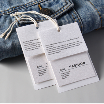 Lucky Label Jeans Shirt Jumpsuit Custom Hang Tags Label Sticker Huake Printing
