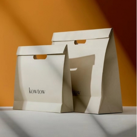 Luxury Paper Bags Kraft Paper Zipper Bag Clothing Gift 