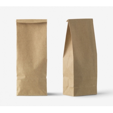 Custom Paper Food Kraft Bags Coffee Packaging Printed Recycled Logo 