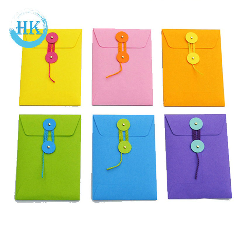 Color Envelopes with String