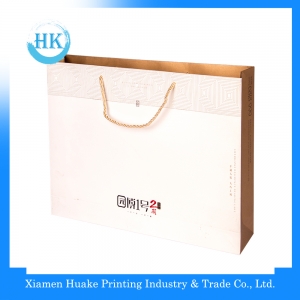 Gloss lamination paper bag with handle 