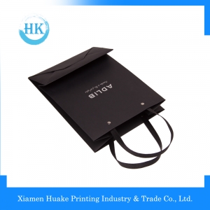 Professional cheapest shopping cheap nice looking cute black gift paper bag 