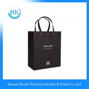 Professional cheapest shopping cheap nice looking cute black gift paper bag 