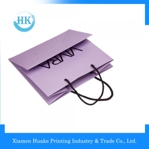 Top quality grade purple appreal industrial use handling paper bag 