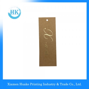 Kraft Paper Hang Tag With Hot Stamping Printing 