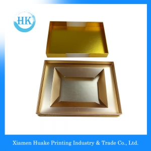 Golden Hardcover Folding Box With Lids 