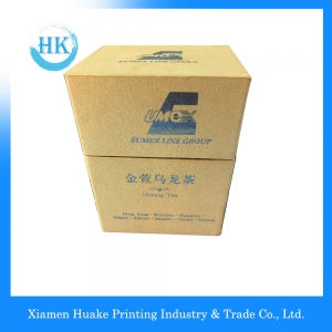 Luxury Fancy paper Packaging Tea Box Lid And Bottom With Hot Stamp 