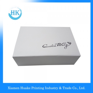 Foldable Rigid Box  Shoes Packaging Box Apparel box With Spot UV 