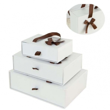 Personalised eco custom logo printed hard rigid cardboard sliding jewelry packaging sliding gift box luxury paper drawer box 