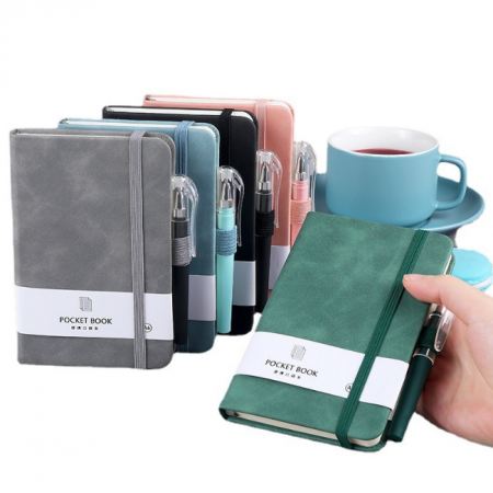 A5 A6 Custom Size Pocket Notebooks & Writing Pads Pu Leather Diary 