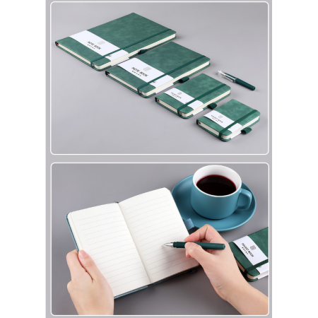 A5 A6 Custom Size Pocket Notebooks & Writing Pads Pu Leather Diary 