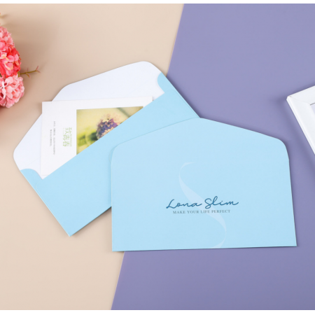 Thank You Card With Envelope Colored Printing Custom Logo 