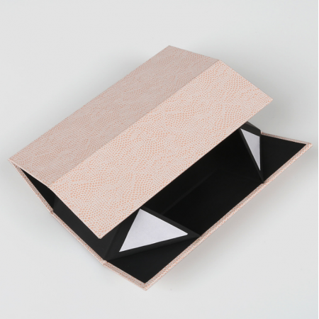 High-grade Glasses Folding Gift Box Crocodile Grain Rectangular Special Paper Magnetic Collapsible Carton 