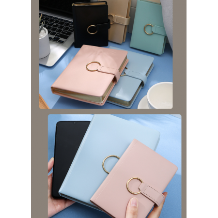 Sublimation Leather Magnetic Button Cover Notebook Journals Diary Notepad Custom Logo 