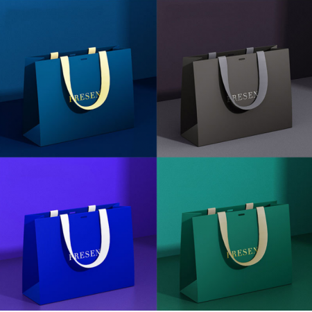 Custom Printed Shopping Paper Bags With Your Own Logo Manufactures 
