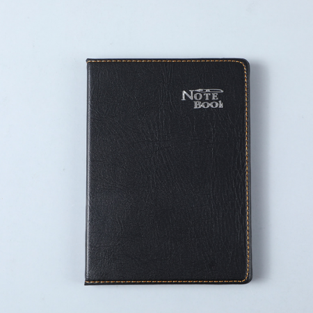 Black Notebook Paper Planner Pu Leather A5 Agenda Calendar Daily Plan Journal 