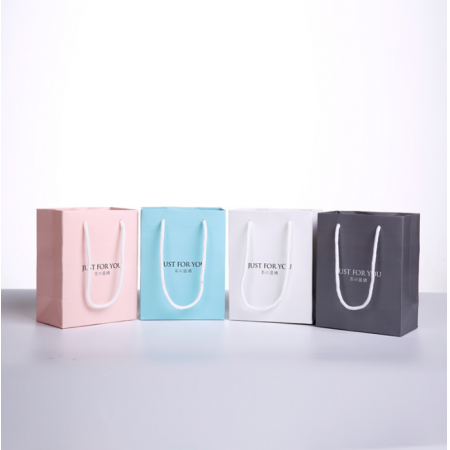Luxury Brand Jewelry Paper Bags White Shopping Gift Bag Custom Your Design 