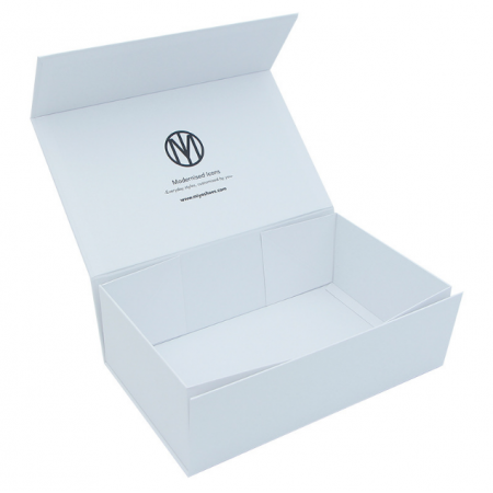 Modern Novel Design Gift Box Paper Folding Shoe Box Magnet Flat Shipping Carton 