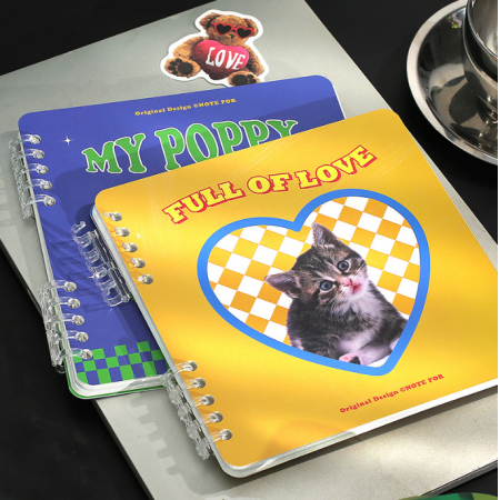 Animal Cat Notebook Spiral Loose Journal Custom Cute For Girls 