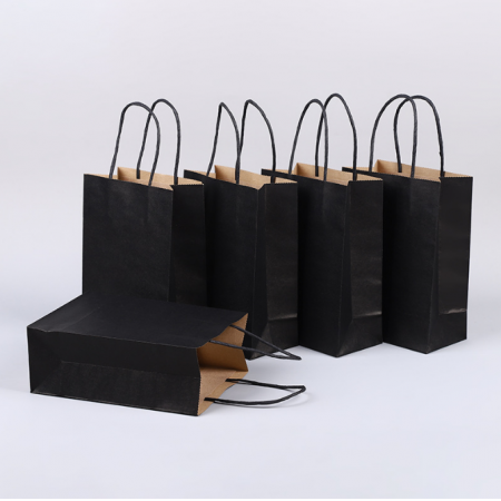 Luxury Paper Bags With Your Own Logo Retail Kraft Paper Shopping Bag 