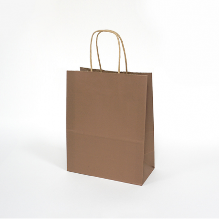 Eco Friendly Kraft Paper Bag Shopping Handle Packaging Custom Logo 