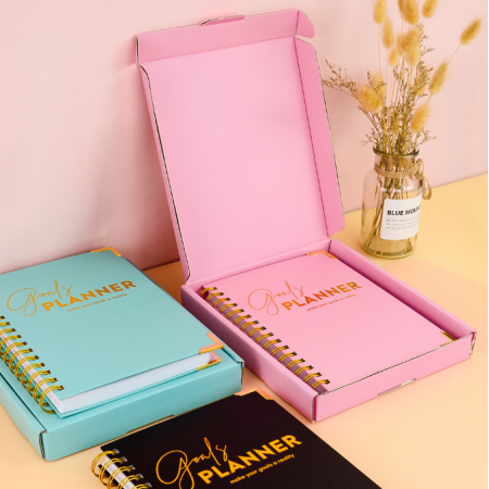 Agenda Spiral Notebooks And Planners Custom 2023 Diary Pink Gift Box Set 