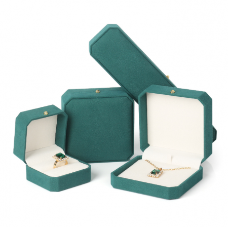 Wholesale Set Packaging Boxes Hexagon Ring Necklace Bracelet Boxes Custom Logo 