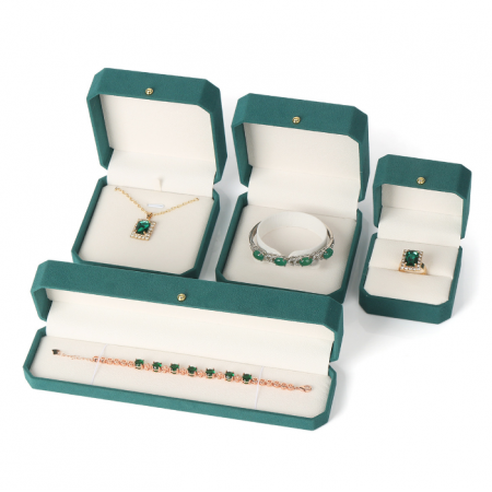 Wholesale Set Packaging Boxes Hexagon Ring Necklace Bracelet Boxes Custom Logo 