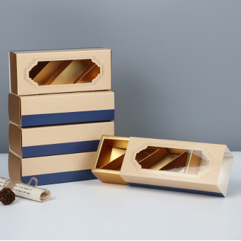 Custom Food Candy Cake Box Packaging Chocolate Folding Cardboard Box With Clear Lid Huake Printing