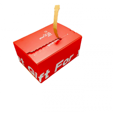 Custom Corrugated Mailer Box Zipper Tear Off Strip Packaging Box 