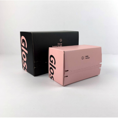 Black Corrugated Shipping Boxes Custom Logo Paper Mailing Packaging Box 