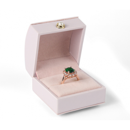 Portable Small Jewelry Box For Packing Bracelet Ring Earring PU Velvet 