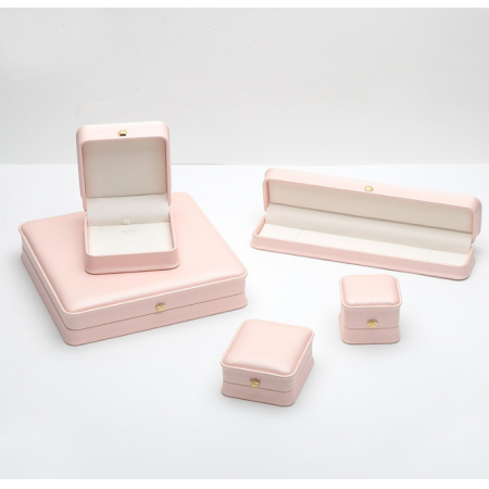 Portable Small Jewelry Box For Packing Bracelet Ring Earring PU Velvet 