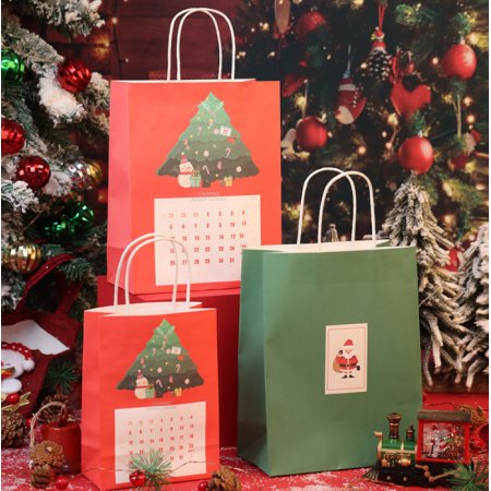 Eco Friendly Kraft Christmas Gift Small Paper Bag Wholesale 