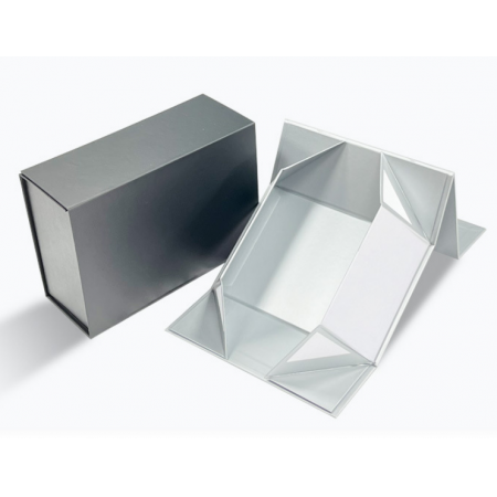Luxury Gift Packaging Magnetic Closure Folding White Gift Box With Lid 