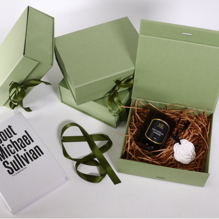 Custom Logo Print Folding Magnetic Luxury Collapsible Gift Box 