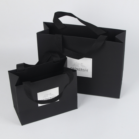 Luxury Paper Bag Printed With Ribbon Handle Custom Paper Bags With Logo Mailer Bag 