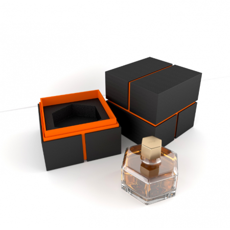 Custom Shipping Boxes With Logo Packaging 50ml Perfume Bottle Box With Foam Insert 
