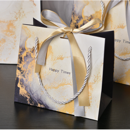 Luxury Paper Bags Jewelry With logo Gift Packaging Custom Printing Handle Ribbon 