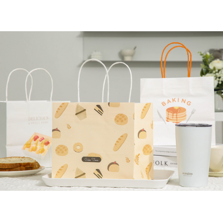 Food Grade Kraft Paper Bags Wholesale Bakery Food Bags Custom 