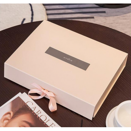 Luxury Clothing Folding Magnetic Packaging Pink Magnet Custom Logo Printing Folding Rigid Paper Box 