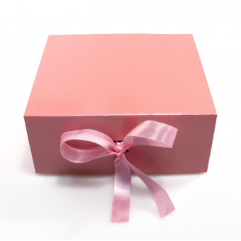 Folding Magnetic Box With Magnetic Flap Packaging Paper Gift Box With Ribbon Huake Printing