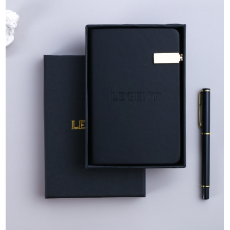 Custom Journal Book Printing A5 A6 Diaries 2024 Hardcover Business Black Notebook 
