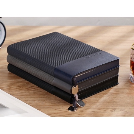 Custom Logo Notepad Design Hardcover Writing Journal Notebook Luxury Leather Diary 