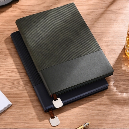 Custom Logo Notepad Design Hardcover Writing Journal Notebook Luxury Leather Diary 