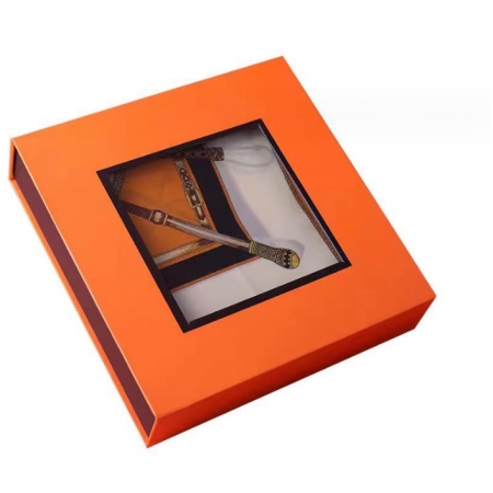 Custom Logo Packaging Boxes With Clear Window Paper Box Paper bag 