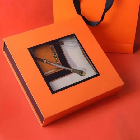 Custom Logo Packaging Boxes With Clear Window Paper Box Paper bag 