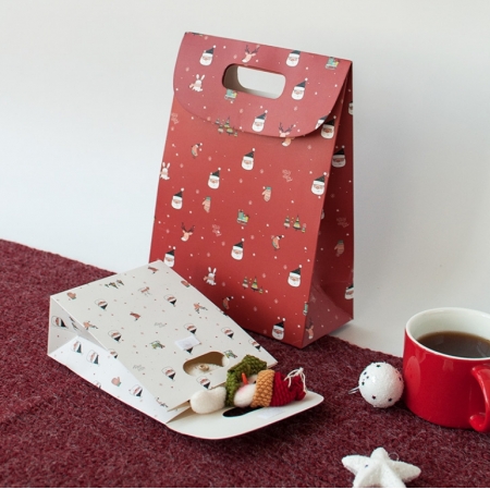 Luxury Paper Bag Packaging Christmas Gifts Custom 